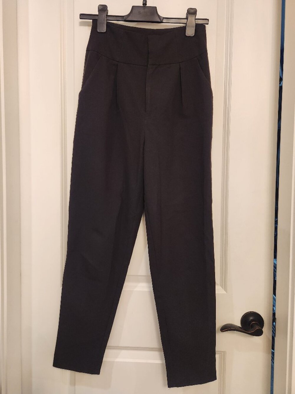 forever 21 black office pant tapered leg
